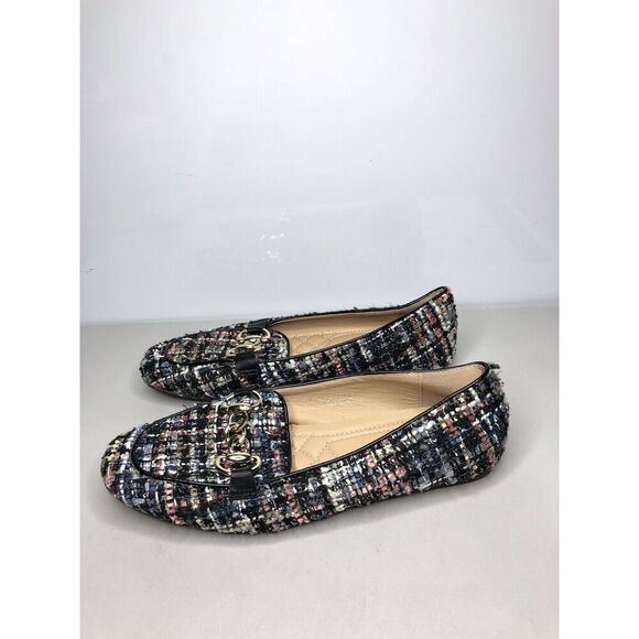 Patrizia Spring Step Chanello Multicolor Fabric Leather Flats Women Sz 39EU/8.5M - Picture 8 of 13